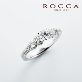 【ROCCA(ロッカ)】【ROCCA】繊細なパヴェセッティング！さりげないハートが可愛いエンゲージリング R45