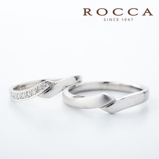 【ROCCA(ロッカ)】 【ROCCA】シンプルでも二人だけの個性を！ラインの綺麗なマリッジリング HO-2D/2L