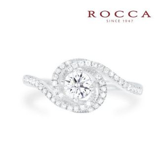 【ROCCA(ロッカ)】【ROCCA】流れるようなラインが綺麗！華やかなエンゲージリング TDR00961