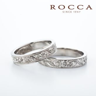 【ROCCA(ロッカ)】【ROCCA】好きな彫り模様に変更可能！ハワイアンマリッジリング HA-3S/3