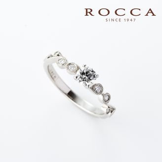 【ROCCA(ロッカ)】【ROCCA】繊細なアンティークデザイン！重ね付けにもぴったりなエンゲージリング R53