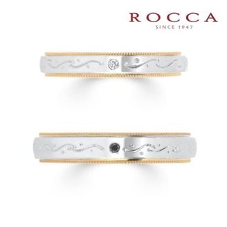 【ROCCA(ロッカ)】【ROCCA】好きな彫り模様に変更可能！和彫のマリッジリング GO-2S/2L