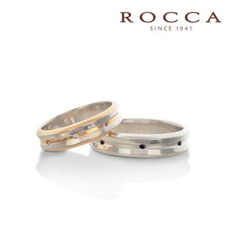 【ROCCA(ロッカ)】【ROCCA】幅広でも着け心地◎！コンビのマリッジリング KO-1S/KO-1L