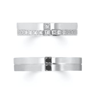 【ROCCA(ロッカ)】【ROCCA】幅広でも着けごこち◎！スタイリッシュなマリッジリング DI-1D/1L