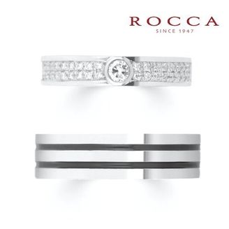 【ROCCA(ロッカ)】 【ROCCA】ダイヤモンドが輝く！ボリュームマリッジリング DI-6D/6L