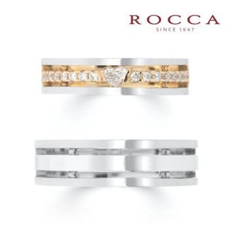 【ROCCA(ロッカ)】【ROCCA】幅広でも着け心地◎！コンビのマリッジリング SN-2S/2L