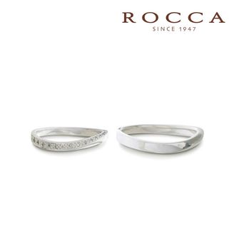 【ROCCA(ロッカ)】【ROCCA】シンプルで仕事中も着けやすいS字のマリッジリング KMR-A8D/8L
