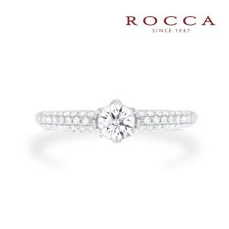 【ROCCA(ロッカ)】【ROCCA】パヴェをあしらったアームがおしゃれ！クールなエンゲージリング TDR02014