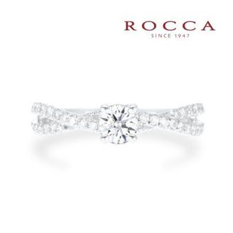 【ROCCA(ロッカ)】【ROCCA】クロスに輝くダイヤモンド！クールなエンゲージリング F3061