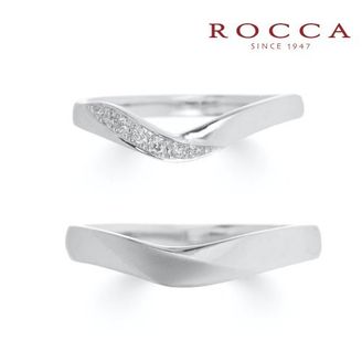 【ROCCA(ロッカ)】 【ROCCA】ラインの綺麗なシンプルなV字リング！重ね付けにも HO-5D/5L