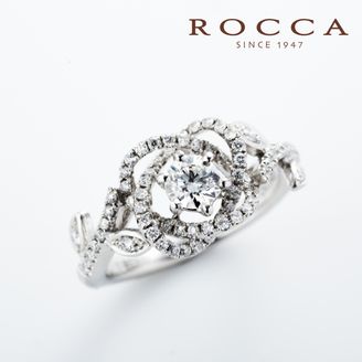 【ROCCA(ロッカ)】【ROCCA】エレガントなバラのデザイン！華やかなエンゲージリング TDR03081