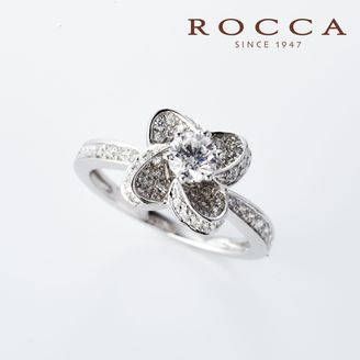 【ROCCA(ロッカ)】【ROCCA】大人なお花のデザイン！華やかなエンゲージリング TDR01427