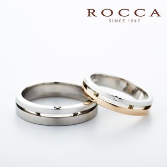 【ROCCA(ロッカ)】【ROCCA】さりげないピンクゴールドがおしゃれ！コンビのマリッジリング DO-1L/1S