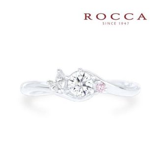 【ROCCA(ロッカ)】【ROCCA】さりげないピンクダイヤが可愛いエンゲージリング SW-20