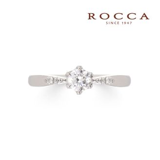 【ROCCA(ロッカ)】 【ROCCA】シンプルだけどサイドメレがかわいい！人気のエンゲージリング 3-3141-3