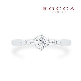 【ROCCA(ロッカ)】 【ROCCA】シンプルだけどサイドメレがかわいい！人気のエンゲージリング 3-3141-3