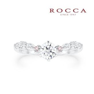 【ROCCA(ロッカ)】【ROCCA】さりげないピンクダイヤが可愛いエンゲージリング MK-13R