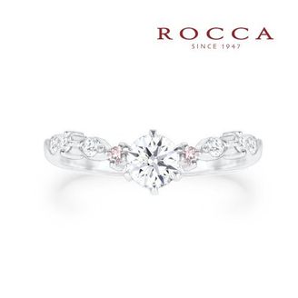 【ROCCA(ロッカ)】 【ROCCA】さりげないピンクダイヤが可愛いエンゲージリング MK-13R