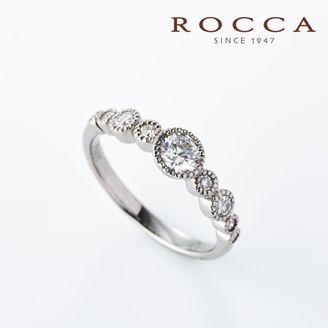 【ROCCA(ロッカ)】【ROCCA】フクリン留めで引っかかりにくい！普段使いしやすいエンゲージリング OEM7