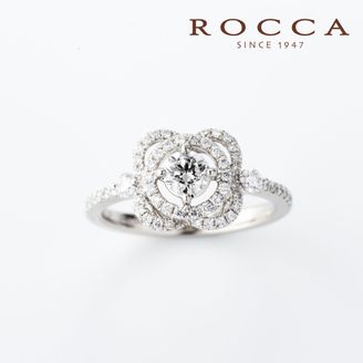 【ROCCA(ロッカ)】【ROCCA】お花のデザインが可愛い！華やかなエンゲージリング TDR03766