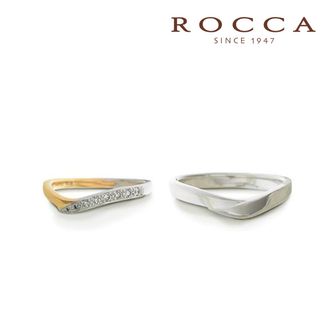 【ROCCA(ロッカ)】【ROCCA】コンビなので肌なじみ良く、普段使いしやすいマリッジリング KO-6D/6L