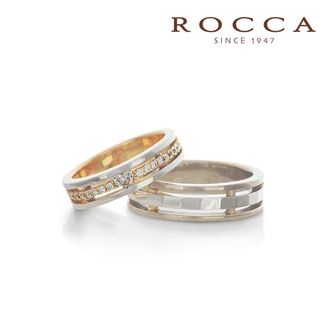 【ROCCA(ロッカ)】【ROCCA】幅広でも着け心地◎！コンビのマリッジリング SN-2S/2L