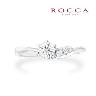 【ROCCA(ロッカ)】【ROCCA】サイドメレが可愛い！滑らかなS字のエンゲージリング 3-3203-3