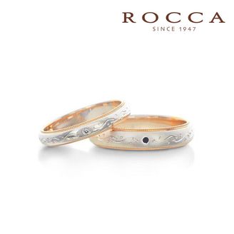 【ROCCA(ロッカ)】【ROCCA】好きな彫り模様に変更可能！和彫のマリッジリング GO-2S/2L
