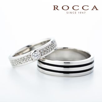【ROCCA(ロッカ)】【ROCCA】ダイヤモンドが輝く！ボリュームマリッジリング DI-6D/6L