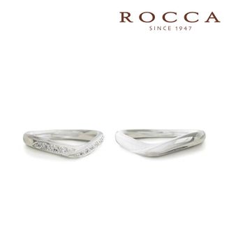 【ROCCA(ロッカ)】 【ROCCA】重ね着けにもぴったり！V字のマリッジリング KMR-A5D/5L