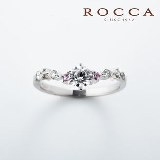 【ROCCA(ロッカ)】【ROCCA】さりげないピンクダイヤが可愛いエンゲージリング MK-13R