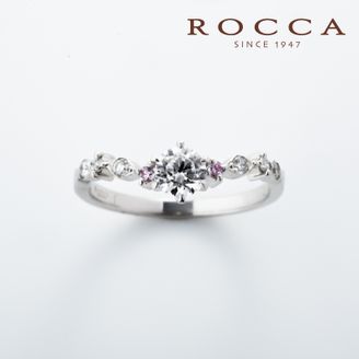 【ROCCA(ロッカ)】 【ROCCA】さりげないピンクダイヤが可愛いエンゲージリング MK-13R