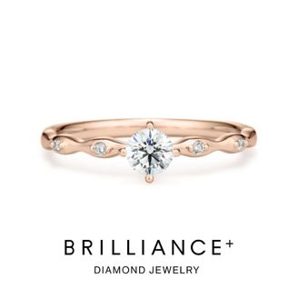 【BRILLIANCE+(ブリリアンスプラス)】フラフィ ダイヤモンド プチエタニティタイプ リング 
