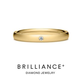 【BRILLIANCE+(ブリリアンスプラス)】オーバル ダイヤモンド 1pc リング ヘアーライン