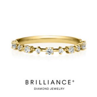 【BRILLIANCE+(ブリリアンスプラス)】アングル ハーフエタニティ