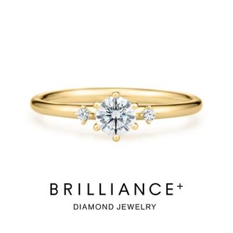 【BRILLIANCE+(ブリリアンスプラス)】ベリー ダイヤモンド サイドストーン リング