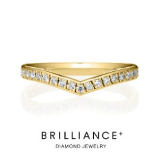 【BRILLIANCE+(ブリリアンスプラス)】K18YG サリュー ハーフエタニティ