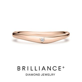 【BRILLIANCE+(ブリリアンスプラス)】メロウ ダイヤモンド 1pc リング 1.4mm