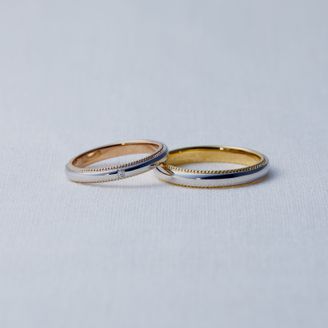 【Craft Jewelry karen】 ミル打ちコンビリング