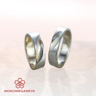 【BROOCH(ブローチ)】【杢目金屋】職人技が際立つ、木目金結婚指輪