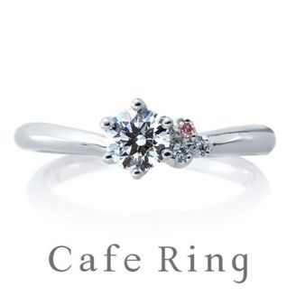 【BROOCH(ブローチ)】【ジャルダンドゥロゼ  デュー】お花をキュッと集めたブーケの様なエンゲージリング