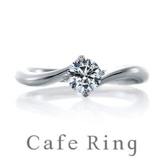【BROOCH(ブローチ)】【リリィ デュー】ダイヤモンドの輝きが引き立つ正統派エンゲージリング