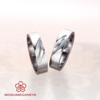 【BROOCH(ブローチ)】【杢目金屋】職人技が際立つ、木目金結婚指輪