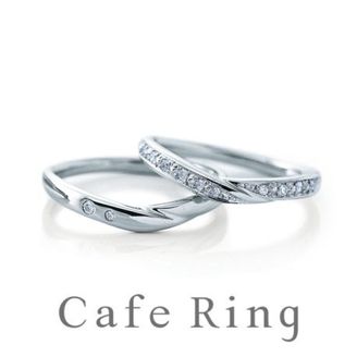 【BROOCH(ブローチ)】【ヴァニーユ】緩やかなウェーブラインが手元を優しくみせてくれる結婚指輪