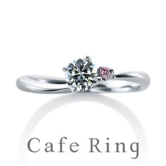 【BROOCH(ブローチ)】【ローズヒップ デュー】優しいラインとピンクダイヤの愛されリング