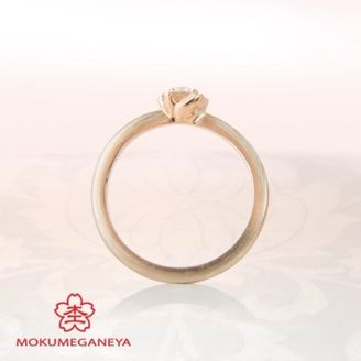 【BROOCH(ブローチ)】【杢目金屋】肌なじみがよく指を長く見せてくれる愛らしいリング