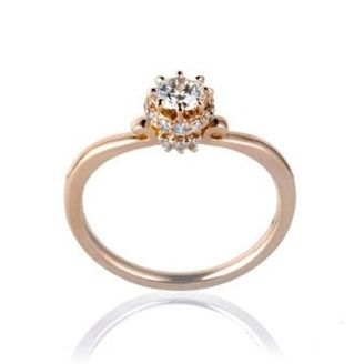 【BROOCH(ブローチ)】【オートクチュール作品】一輪の薔薇をリングに