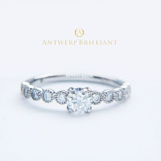 【BROOCH(ブローチ)】“D-Line Star Classic” Millgrain Diamond Line Ring Set ”ディー ライン クラシック” ミルグレイン ダイヤモンド ラインリング