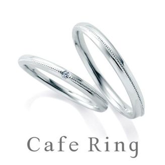 【BROOCH(ブローチ)】【リアン】斜めに入るミル打ちがおしゃれなこだわりリング
