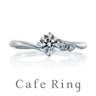 【BROOCH(ブローチ)】【トロワノワ デュー】シンプルモダンな婚約指輪
